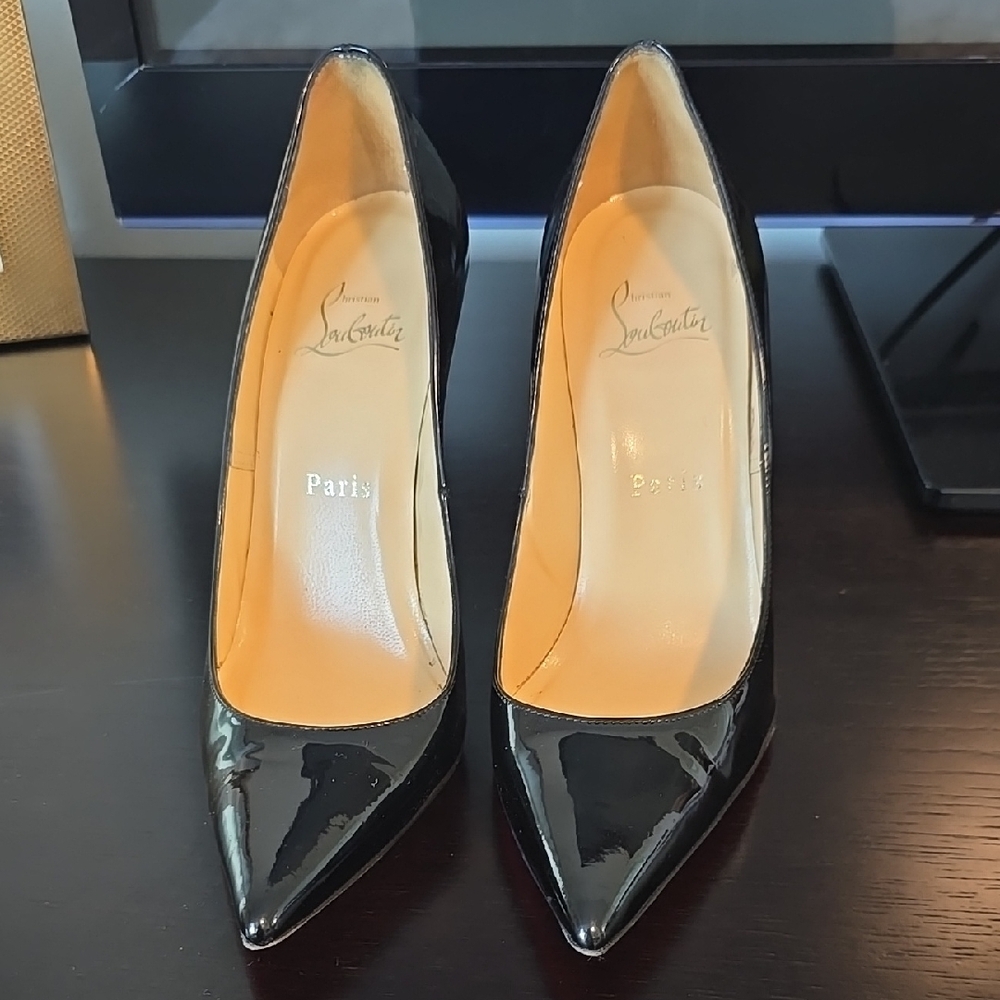 Christian Louboutin Black Patent Leather Heels